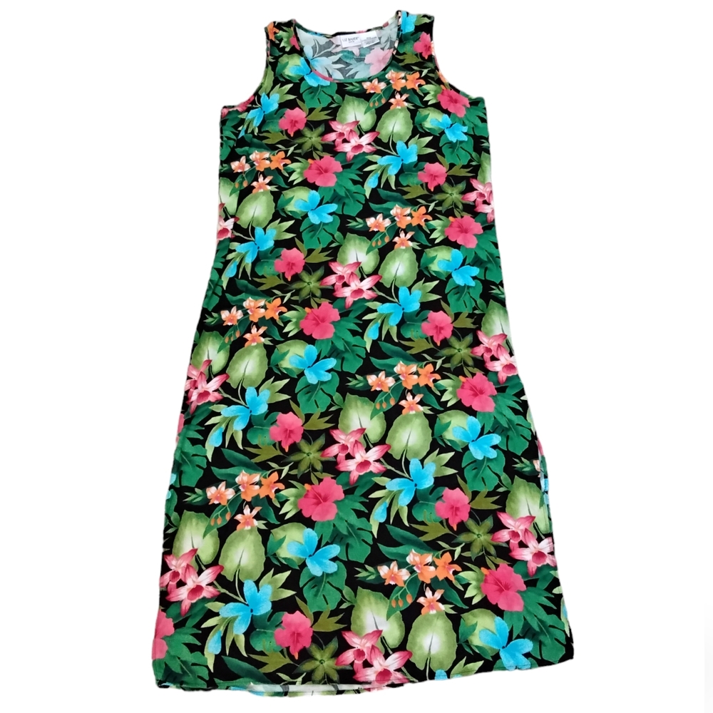 Liz Baker Dress Womens Petite XL Casual Boho Preppy Nature Bohemian Resort Wear